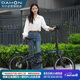 大行（DAHON）P10折疊自行車20英寸10速鋁合金成人通勤V剎 PAA003 珠光深藍(lán)