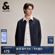杰克·瓊斯（JACK&JONES）男裝春秋衣服寬松外穿襯衣燈芯絨休閑長(zhǎng)袖襯衫男薄外套襯衫式外套 E39 水泥灰色 L 180