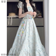 紫蒙連衣裙夏季2025新款法式長(cháng)裙學(xué)生少女小個(gè)子高中初中女生夏天裙子 圖片色 均碼 (可備注碼數)
