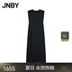JNBY【商場同款】25夏新品連衣裙無袖圓領(lǐng)寬松5P4G10500 409/黑藏青 S