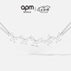 APM Monaco蝴蝶雙鏈可調(diào)節(jié)項(xiàng)鏈女銀白色項(xiàng)鏈  生日送情侶七夕禮物 銀白色項(xiàng)鏈