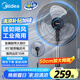美的（Midea）【金屬鋁片】工業(yè)電風扇/颶風落地扇/空氣通風金屬扇/牛角扇/立式電風扇/大風力宿舍扇 FES45-20A