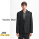 Massimo Dutti折扣升級2025MD男裝智性通勤風高級感純羊毛西裝外套02025271 灰色 48 (CN 180/96A)