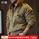 馬登工裝 美式復(fù)古B10轟炸機夾克棉服毛領(lǐng)翻領(lǐng)棉衣飛行外套男冬季 橄欖綠 S