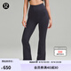lululemon丨Groove Nulu? 女士超高腰喇叭褲 芯吸 LW5FIXA 夜幕黑 S
