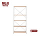 無印良品（MUJI）不銹鋼組合架 擱板套裝 置物架 收納架 現(xiàn)代簡約 OA擱板套裝 寬型 大