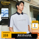 卡賓（CABBEEN）【涼感】拼接印花短袖T恤男2024夏新款寬松潮流Polo衫聯(lián)名款 漂白色02 L /175/50