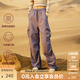 KAMA卡瑪多口袋工裝褲2025新款夏季女機(jī)能傘兵褲辣妹風(fēng)寬松運(yùn)動百搭 紫色 S