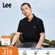 Lee25新品舒適版防曬紫外線翻領(lǐng)Logo織標(biāo)男涼感短袖polo衫休閑潮 黑色 2XL