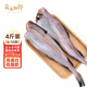 賣魚七郎阿拉斯加狹鱈魚凈重4斤 去頭去臟整條 6-10條裝深海鱈魚明太魚 