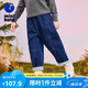 迷你巴拉【暖姜牛仔】男童抑菌2024冬新品遠(yuǎn)紅外發(fā)熱長(zhǎng)褲