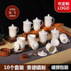 鵬博陶瓷 景德鎮(zhèn)辦公杯帶蓋定制杯子商務(wù)會議杯酒店賓館水杯家用10只裝 10個裝【紛飛】