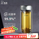 希諾（HEENOOR）雙層抗菌玻璃杯男女士隔熱鵝蛋高顏值高檔帶濾網(wǎng)茶杯車載便攜水杯 珠光本色410ml