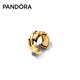 潘多拉（PANDORA）ESSENCE天性波紋耳骨夾金色開(kāi)口設計中性氣質(zhì)生日禮物送女友 金色 均碼
