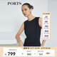 PORTS寶姿新品女裝優(yōu)雅束腰連體褲LL8P085NWB011 黑色 S 4