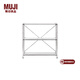 無印良品（MUJI）不銹鋼組合架 擱板套裝 置物架 收納架 現(xiàn)代簡約 不銹鋼擱板套裝 寬型 小