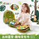 jollybaby早教布書(shū)撕撕書(shū)寶寶土豪書(shū)安靜書(shū)蒙特梭利玩具1歲禮物-叢林露營(yíng)