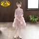 G.DUCKKIDS女童連衣裙夏裝2024夏季新款中大童網(wǎng)紗蓬蓬裙小女孩兒童公主裙 紫色(版) 130cm