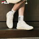 斐樂(lè )（FILA）【韓素希同款】官方女鞋摩登板鞋2025夏新款布丁鞋薄底鞋休閑鞋 奶白-GD 37.5