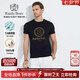 Raidy Boer/雷迪波爾【抑菌+100%棉】2025年夏男燙鉆短袖T恤7046 黑色 L /175/50