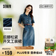 森馬（Semir）森柔牛仔|商場(chǎng)同款牛仔連衣裙女腰帶2025夏季工裝裙103325114001