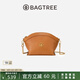 BAGTREE包包樹元寶包新款植鞣牛皮輕奢品牌單肩餃子女生包斜挎手機(jī)包 焦糖色【bag tree女包】 高級小眾生日禮物女