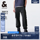 杰克·瓊斯（JACK&JONES）男士休閑舒適百搭潮流黑色個(gè)性工裝束腳九分牛仔褲男裝225132007 A15黑色牛仔 38 190 W38