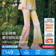 moodytiger【仙女家族】女童微喇褲涼感防曬25年夏季新品高彈速干兒童運(yùn)動(dòng)褲