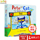 皮特貓：車輪上的巴士 Pete the Cat:The Wheels on the Bus 紙板書