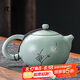 璞器璞器汝窯茶壺單壺家用鋦釘高檔陶瓷冰裂釉功夫茶具配件西施壺大號(hào)