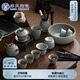 蘇氏陶瓷（SUSHI CERAMICS）哥窯功夫茶具陶瓷泡茶壺三才蓋碗茶杯茶洗六君子大套組禮盒節日禮