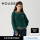 moussy 新品非正式學(xué)院風(fēng)短款美式套頭毛衣028GAZ70-5450 030綠色 均碼