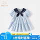 班喜迪【俏皮蝴蝶結(jié)】女童連衣裙夏裝新款兒童洋氣公主裙女寶寶純棉裙子