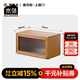 木鄰+1組合柜實木模塊電視柜客廳家用收納柜防塵柜整墻組合柜斗柜 展示柜/上翻門