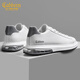 卡賓小白鞋男鞋氣墊運動(dòng)休閑鞋低幫休閑鞋春秋新款百搭潮鞋子男鞋靴 白色 41 比運動(dòng)鞋偏大一碼