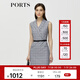 PORTS寶姿春夏新品女裝V領(lǐng)無袖中長(zhǎng)連衣裙ALN8D078MFQ085 灰色 M (6)