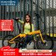 大行（DAHON）S20折疊自行車20英寸20速成人鋁合金碟剎運動競技自行車KBA005 黃色【BA接頭+油碟剎】