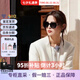 香奈兒（Chanel）辛芷蕾趙露思同款墨鏡鑲鉆字母鏤空logo方形全框太陽眼鏡七夕送禮 黑色CH5422B-C501/T8 防紫外線（UVA/UVB）