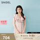 SNIDEL2025春夏新品優(yōu)雅收腰V領(lǐng)荷葉邊印花茶歇連衣裙SWFO252003 粉米色 S (0)