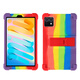 WAINIYO適用于臺電T50mini硅膠套保護套8.7英寸m50mini平板保護套軟殼包邊防摔支撐支架外殼 彩虹色 臺電T50mini 8.7英寸