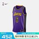 NIKE耐克NBA官方-湖人隊勒布朗詹姆斯男球衣速干籃球服夏季DO9530-505 湖人/詹姆斯速干球衣（紫色） L
