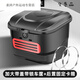 糜嵐（MieLanat）酈狼阿尤布電動(dòng)車(chē)后置車(chē)筐籃子防水電瓶自行車(chē)頭盔收納儲物箱置物加大帶蓋帶鎖車(chē)筐+后置固定卡箍