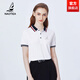 NAOTIEA納奧蒂爾小帆船翻領(lǐng)短袖POLO衫女2026夏季新款休閑上衣保羅T恤衫 白色 M ( 建議90-100斤）