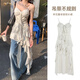 爾山集碎花吊帶連衣裙女2025夏季法式小眾氣質(zhì)長(zhǎng)裙子夏季疊穿度假長(zhǎng)裙 不規(guī)則氣質(zhì)裙M