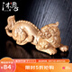 沐恩金絲楠木老料實木雕刻手把件 貔貅100*42*35mm