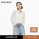 moussy 女裝新品clean fit簡約通勤風(fēng)針織開衫028IS470-3071 010白色 均碼
