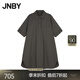 JNBY【商場同款】25夏新品連衣裙A型襯衫領(lǐng)5P5G15000 255/綠咖 XS