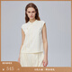 Fabrique【朱丹同款】 新中式斜襟盤扣系帶上衣女2024夏季新品 白色 M