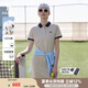 哈吉斯（HAZZYS）女裝 夏季女士【宋佳明星同款】PHIZ系列拼色POLO裙女 灰色GE (160/84A 38) M