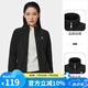 駱駝（CAMEL）戶外抓絨衣女加絨保暖搖粒絨衛(wèi)衣加厚外套沖鋒衣內(nèi)膽 A0W118153，曜石黑，女 M
